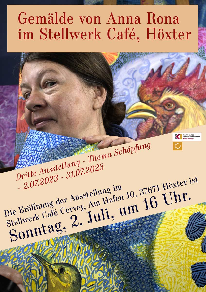 Mehr über den Artikel erfahren Dritte Ausstellung – Thema Schöpfung – 2.07.2023 – 31.07.2023- Höxter